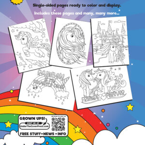 Unicorn coloring book