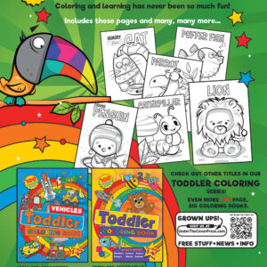 Toddler animal coloring book