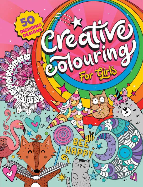 Creative Colouring for Girls colouring book cover