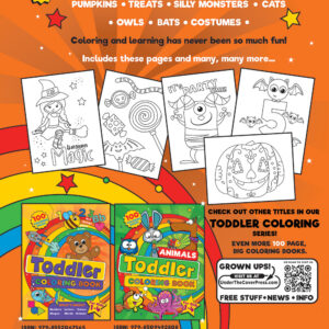 Toddler halloween coloring book
